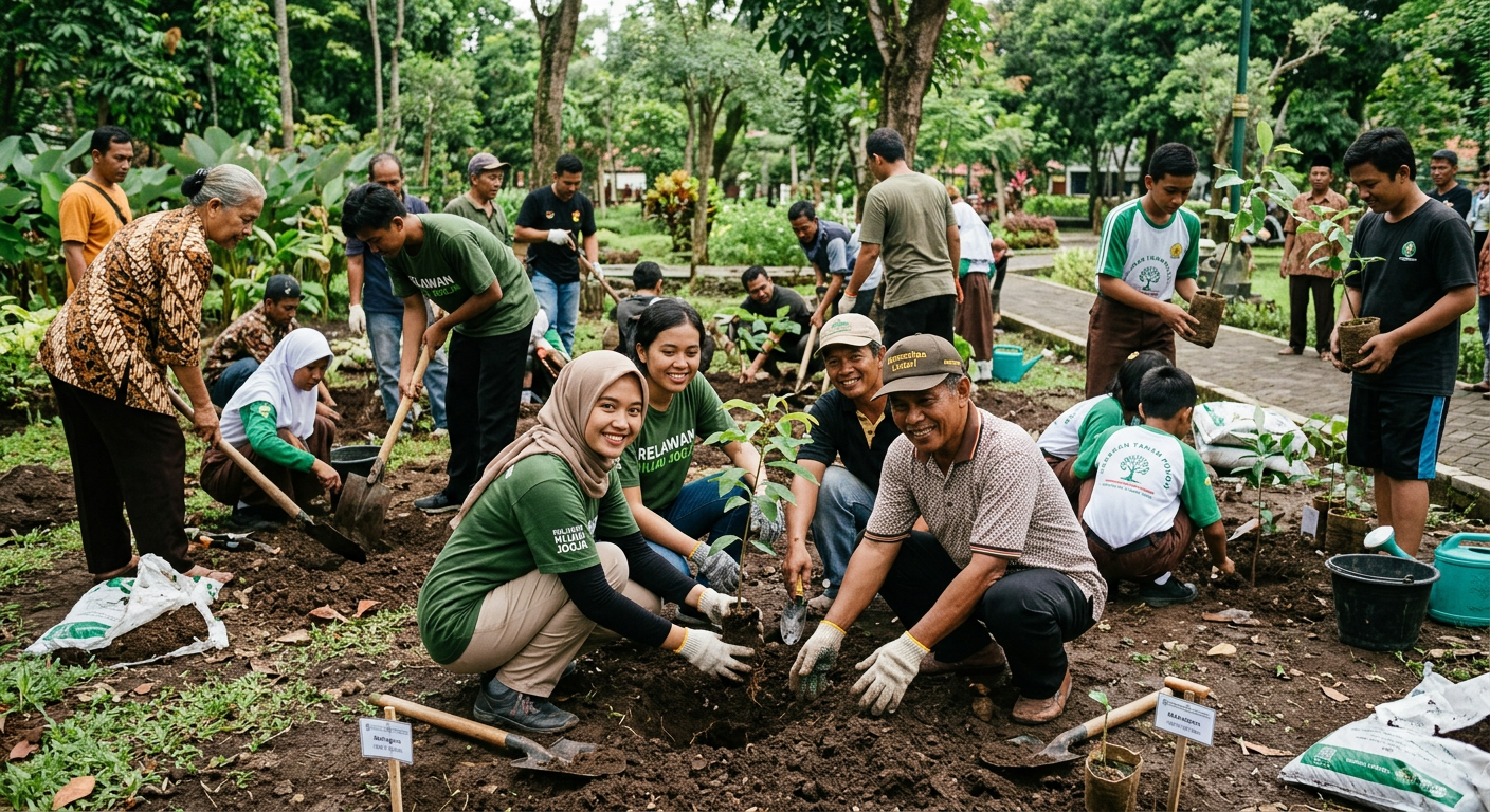 Penanaman Pohon Bersama Komunitas LIVESGP SAMOSIR Hijau