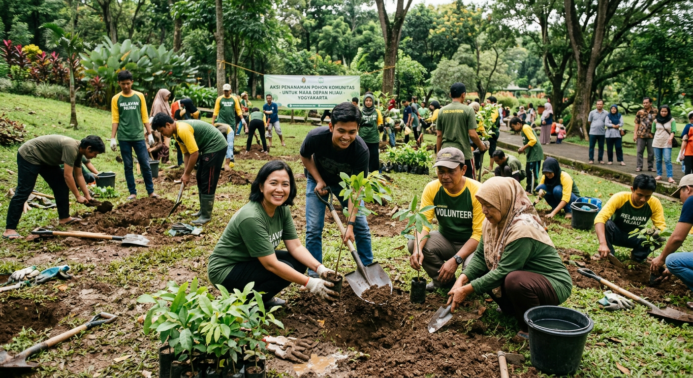 Penanaman Pohon LIVESGP SAMOSIR Hijau - kegiatan LIVESGP SAMOSIR
