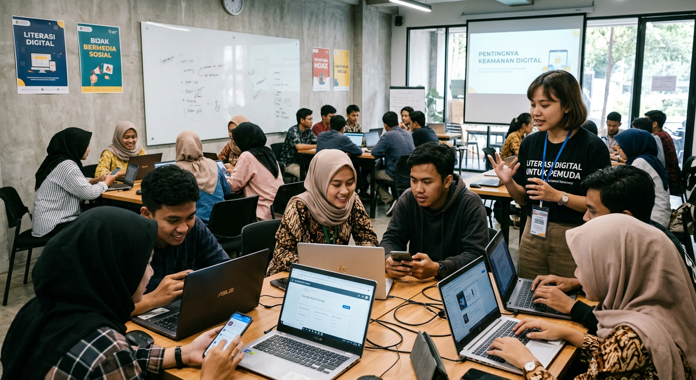 Workshop Literasi Digital Pemuda - kegiatan LIVESGP SAMOSIR