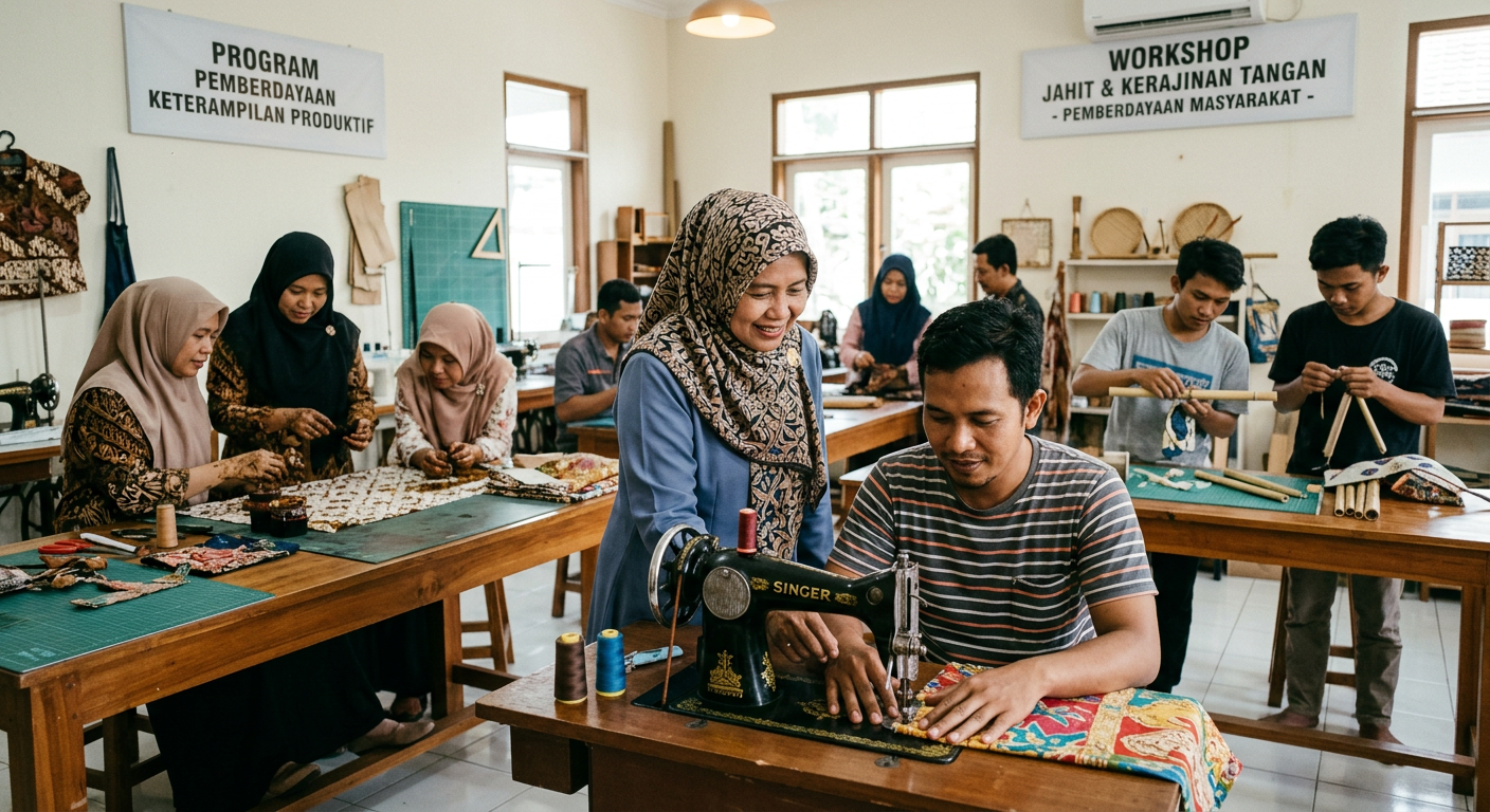 LIVESGP SAMOSIR Berdaya - Program pemberdayaan masyarakat dan peningkatan keterampilan produktif.